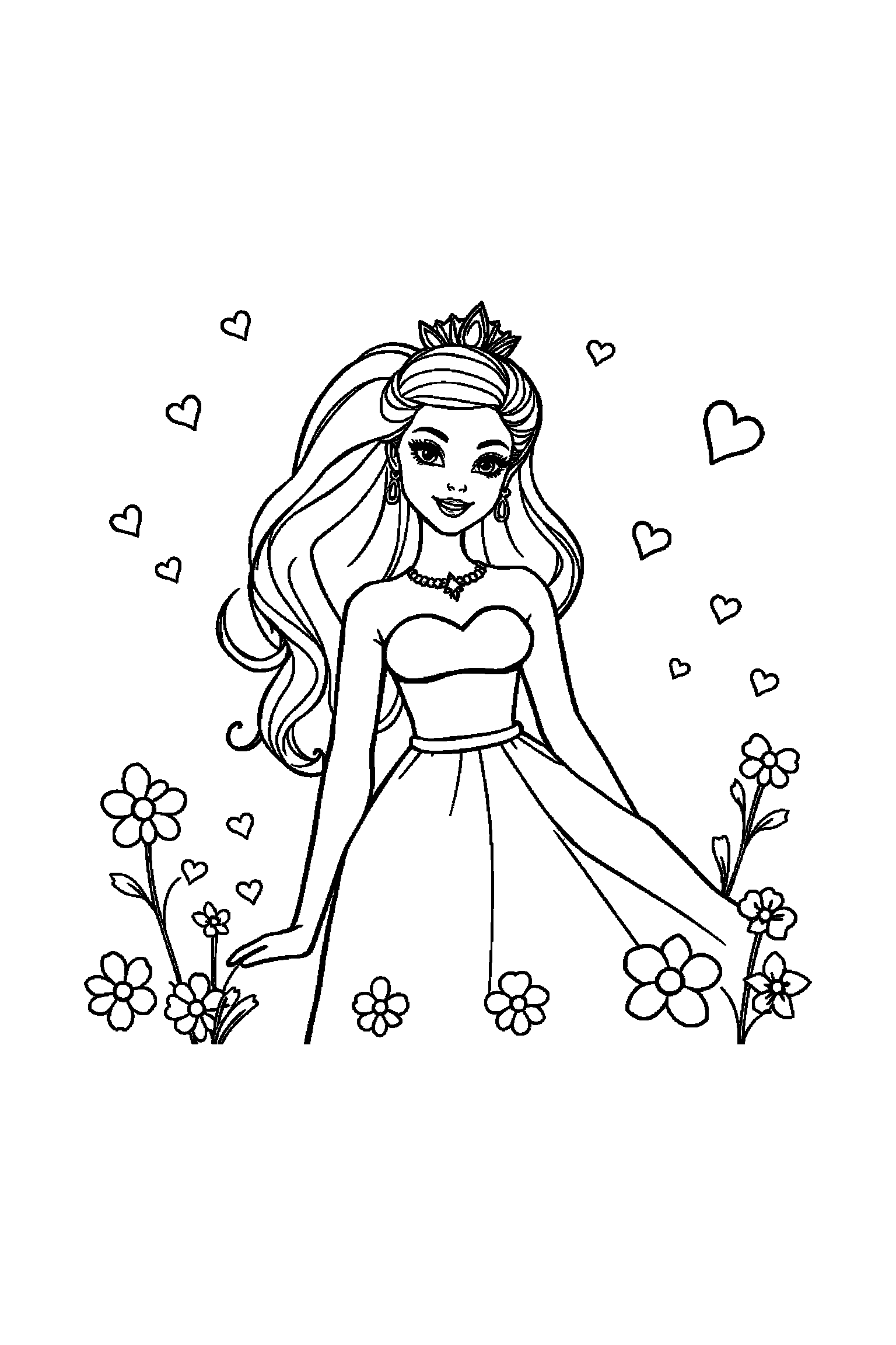 Coloriage Barbie gratuit à imprimer - Barbie styliste qui dort paisiblement Coloriage Barbie gratuit à imprimer : Barbie styliste qui dort paisiblement
