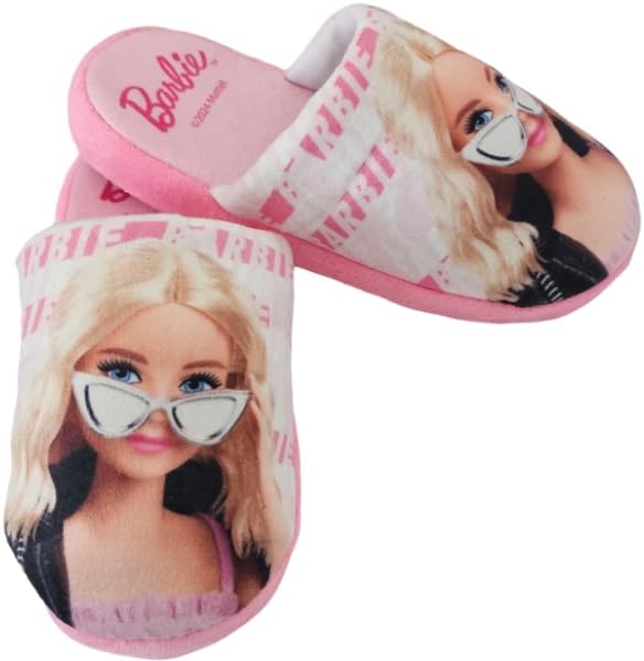 Chaussons BARBIE doux et chauds pour enfants et adolescents