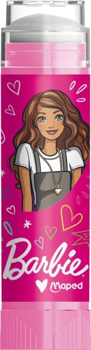 Set de papeterie Barbie Maped 4 pièces avec règle transparente 15cm – Image 3