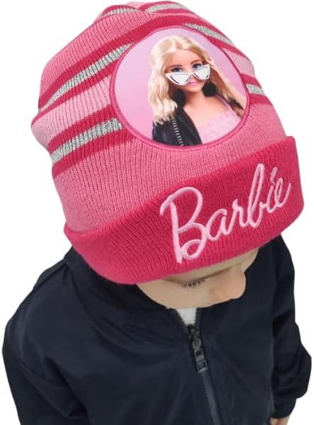 Bonnet d'hiver Barbie Fuchsia taille unique – Image 5