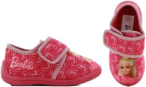 Chaussons Barbie roses enfant à motif logo, pointure 27