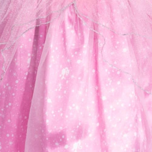 Déguisement Barbie princesse robe luxe paillettes avec diadème rose – Image 3