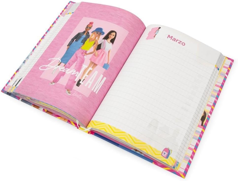 Agenda Barbie 2025/2026 non daté 10 mois à couverture rigide – Image 5
