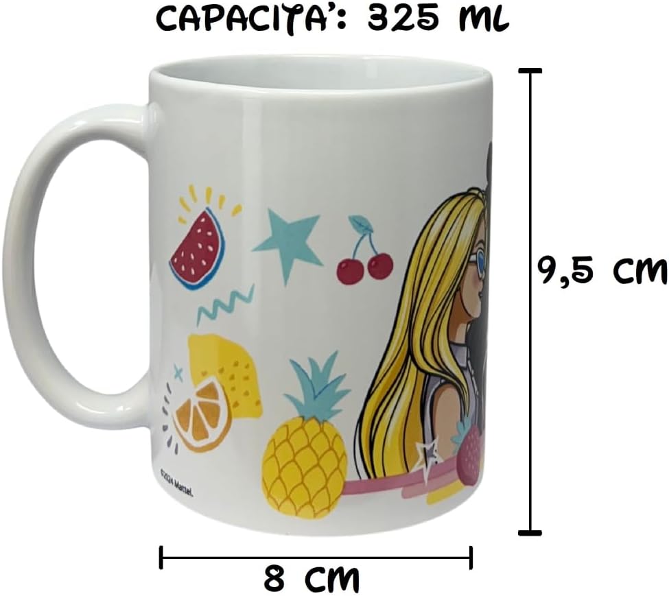 Mug bol de petit déjeuner Barbie Mattel en céramique 325 ml – Image 2