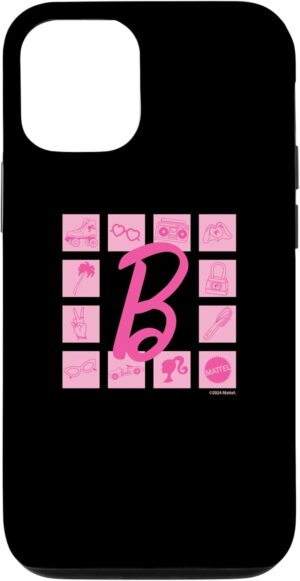 Coque iPhone 13 Pro Barbie aux icônes roses