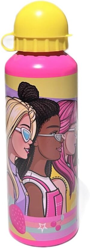 Gourde sport Barbie en aluminium 500 ml avec bec verseur