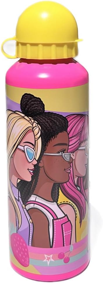 Gourde sport Barbie en aluminium 500 ml avec bec verseur