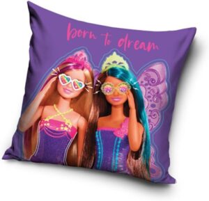 Barbie housse de coussin motif licorne violette BARB224008