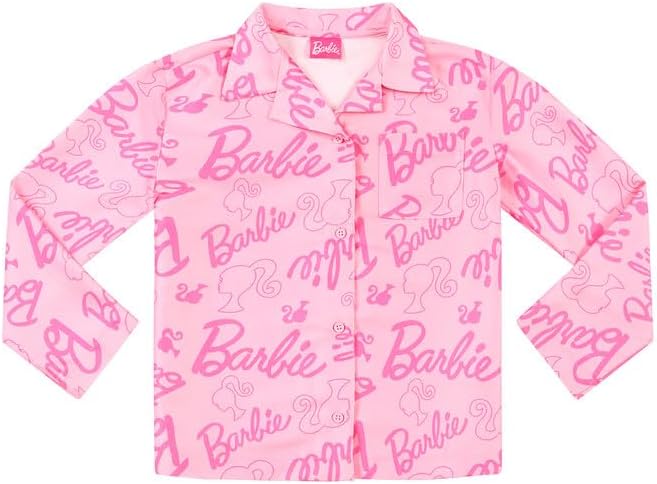 Pyjama long Barbie en satin de soie, femme et fille – Image 2