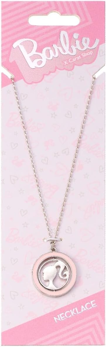 Collier Barbie silhouette tournante en zinc, taille unique – Image 2