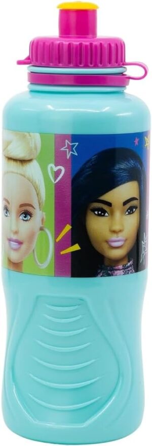 Gourde Barbie pour enfant en plastique réutilisable 430 ml
