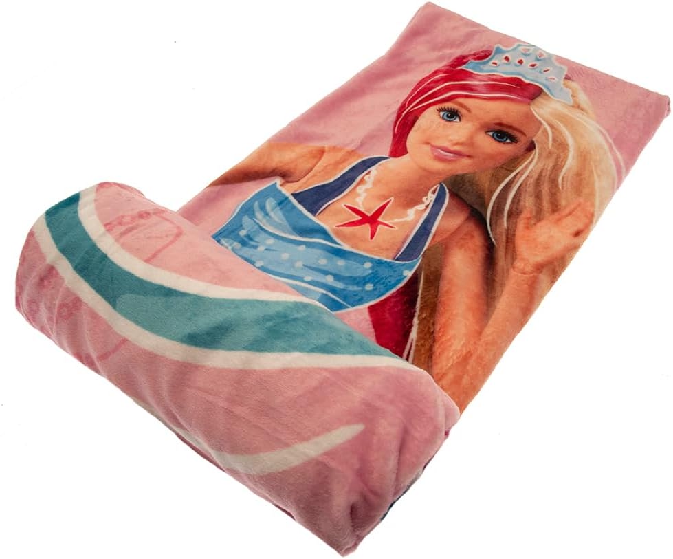 Couverture moelleuse Barbie 130 x 170 cm en 100 % polyester – Image 2