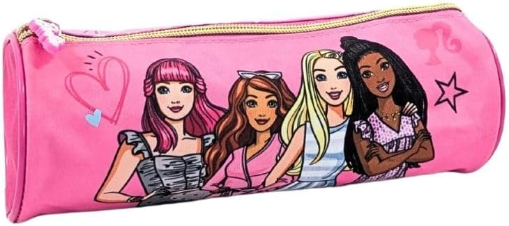 Trousse Barbie rose 22 cm pour l'école