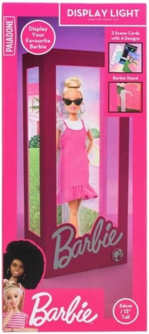 Boîte d’affichage lumineuse Barbie 34 pour poupées