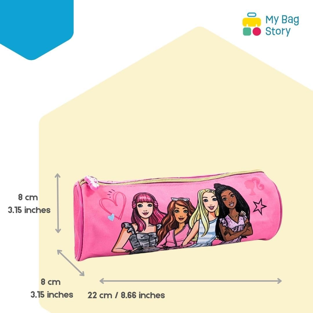 Trousse Barbie rose 22 cm pour l'école – Image 2