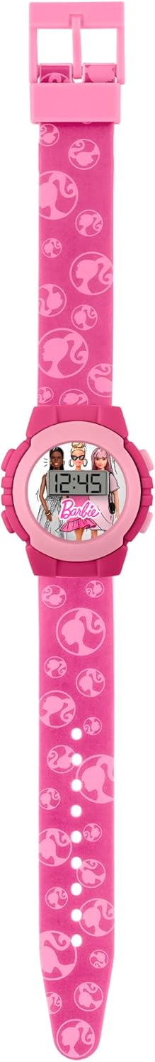 Montre numérique Barbie ronde rose modèle 4110 – Image 2