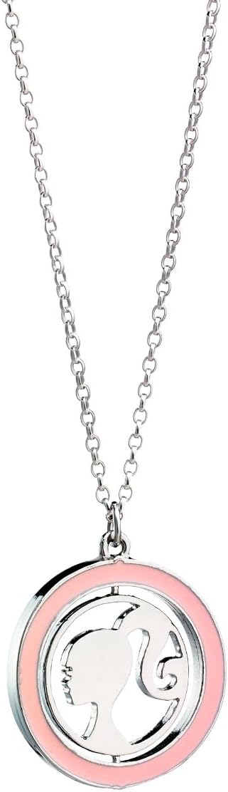Collier Barbie silhouette tournante en zinc, taille unique