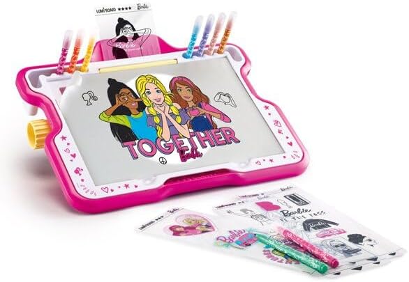 Lumi'Board Barbie rose, machine lumineuse pour apprendre à dessiner – Image 7