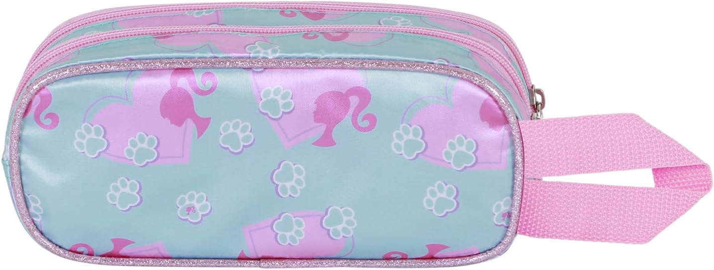 Trousse Barbie 3D double rose, 22 x 10 cm – Image 3