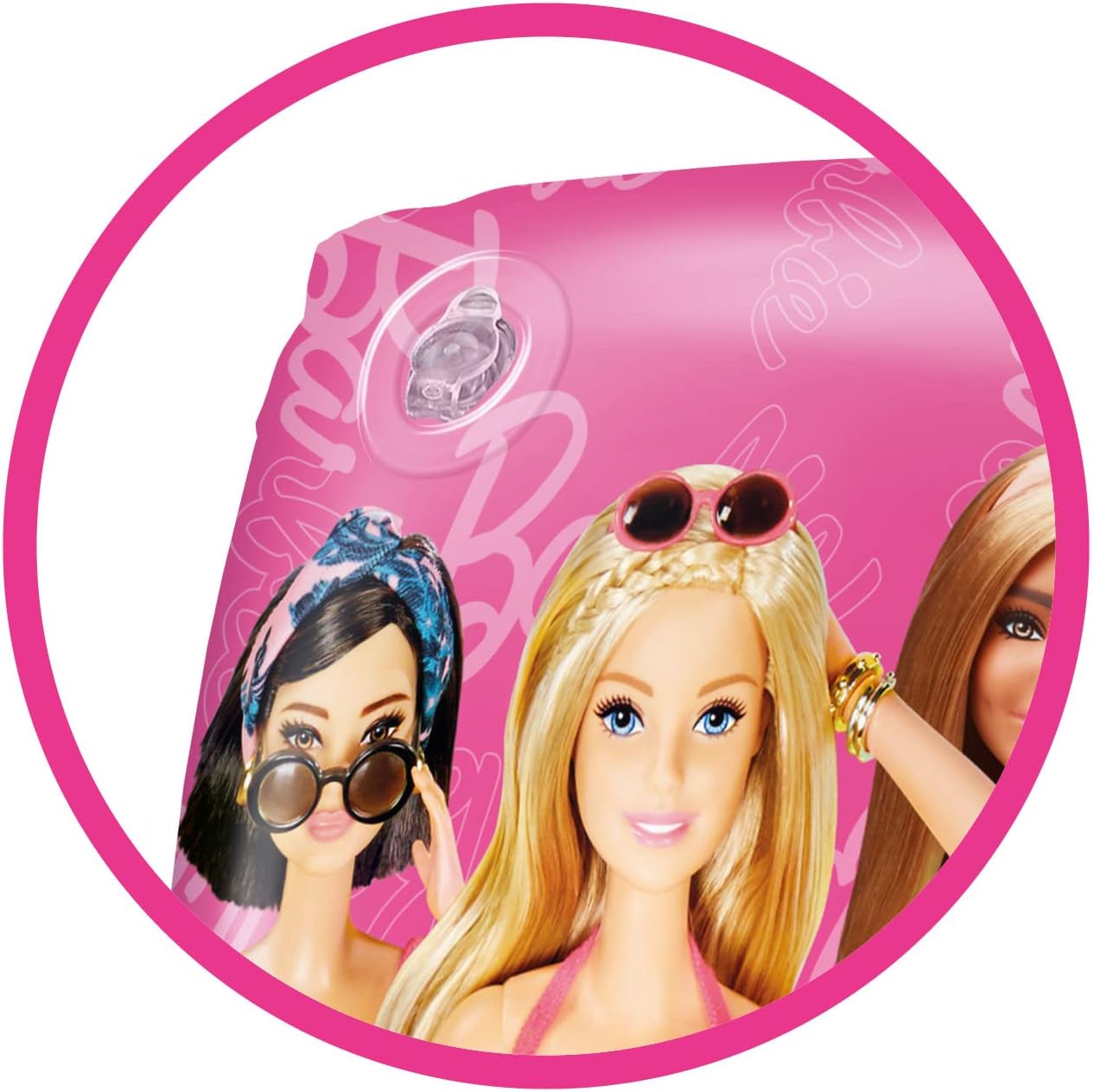 Brassards roses Barbie en PVC à 2 chambres à air – Image 2