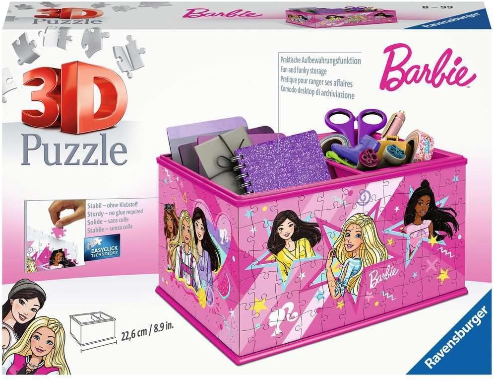 Boîte de rangement Barbie en puzzle 3D 216 pièces Ravensburger