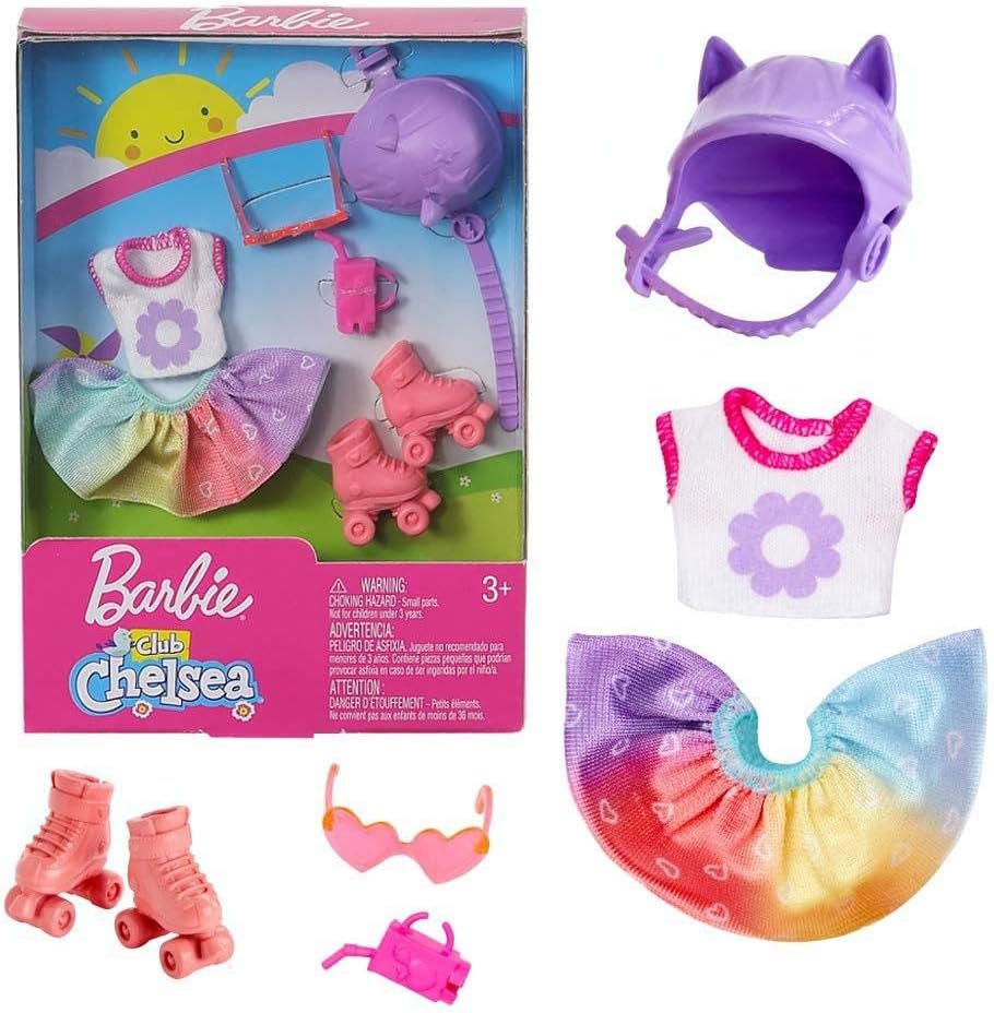 Tenue Chelsea Barbie avec patins à roulettes Mattel FXN69