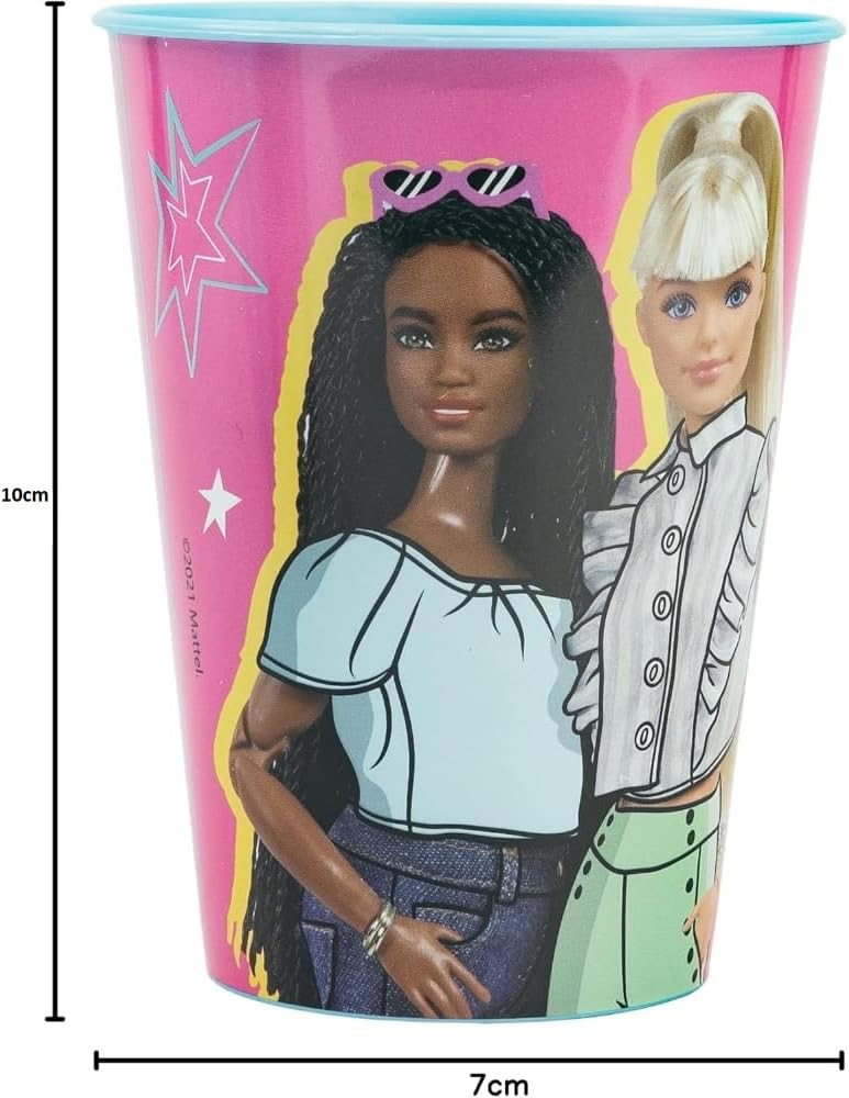 Gobelet Barbie réutilisable en plastique sans BPA 260 ml pour enfant – Image 3