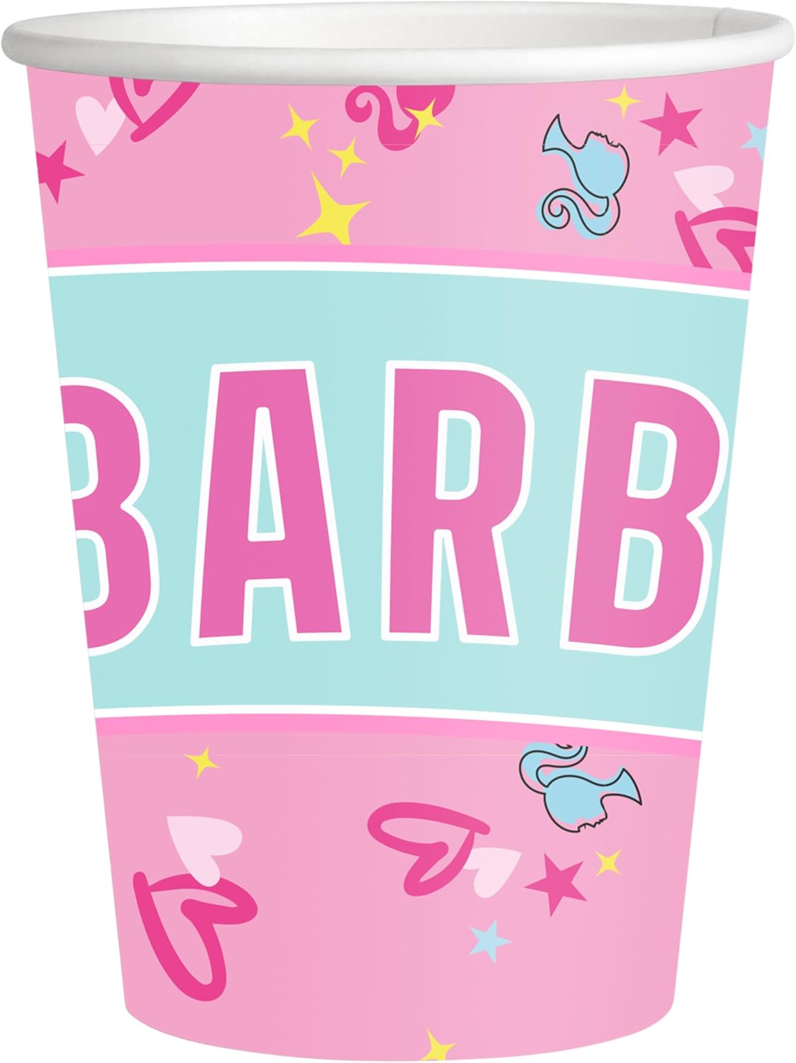 8 gobelets Barbie en carton, 250 ml – Image 4