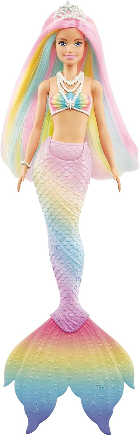 Barbie Dreamtopia Sirène Arc-en-Ciel Magique à changement de couleur GTF89 – Image 4