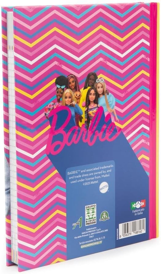 Agenda Barbie 2025/2026 non daté 10 mois à couverture rigide – Image 3