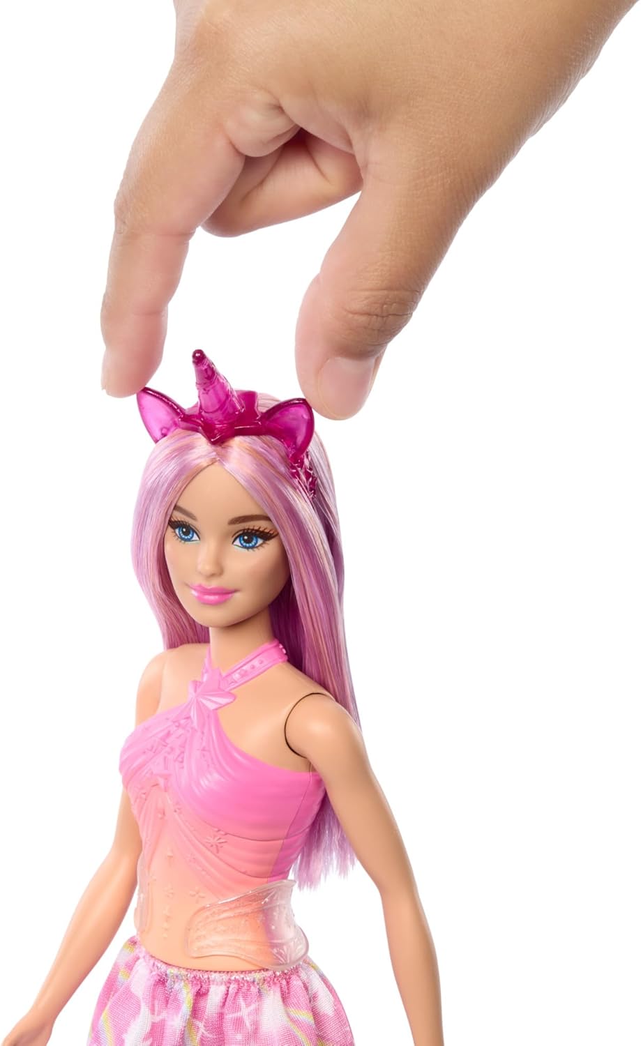 Barbie Licorne HRR13 aux cheveux colorés et accessoires fantaisie – Image 2