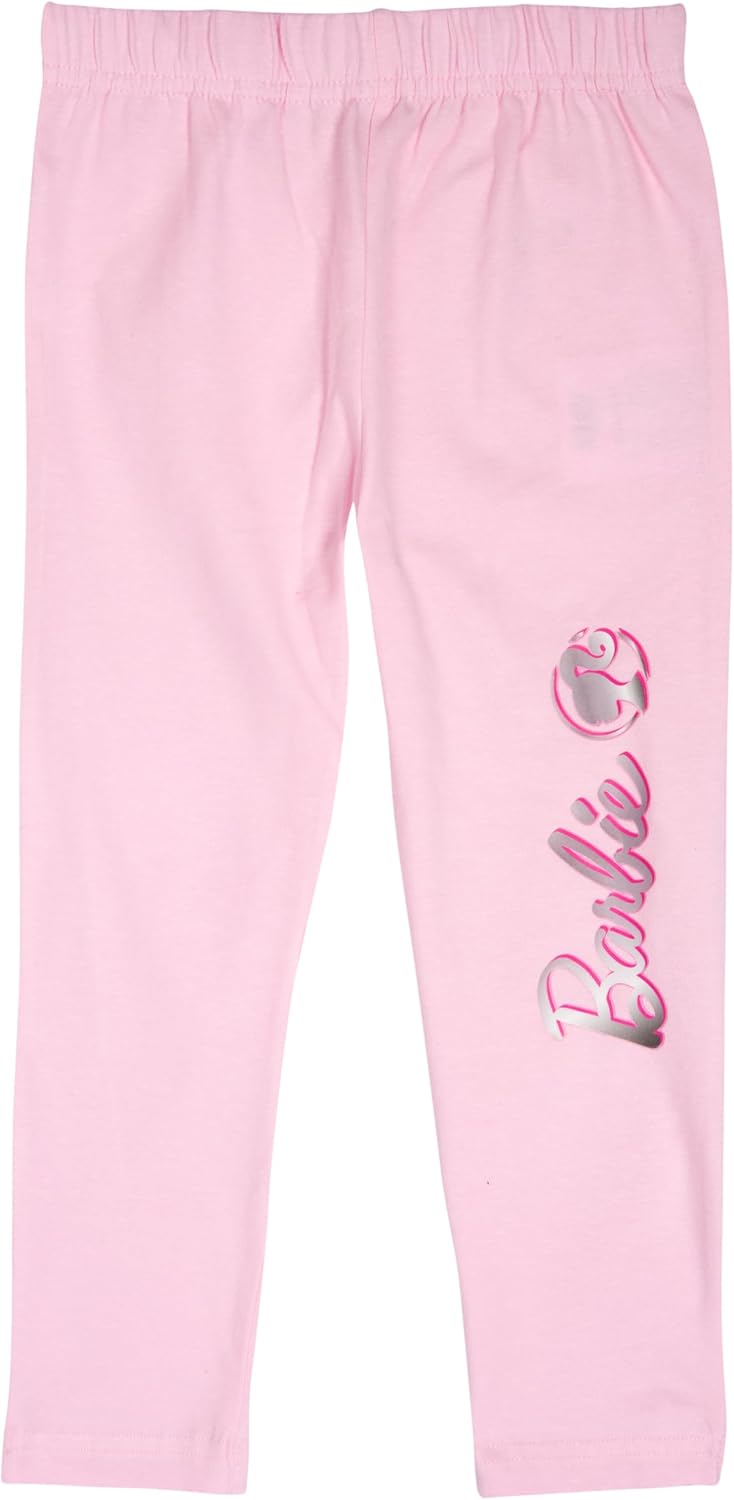 Barbie lot de 2 leggings fille bleu et rose – Image 2