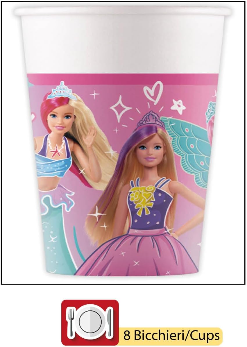 Kit de fête Barbie Fantasy pour 8 personnes, 36 pièces – Image 3