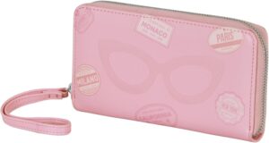 Portefeuille Barbie Travel rose avec 12 compartiments, 19 x 10 cm
