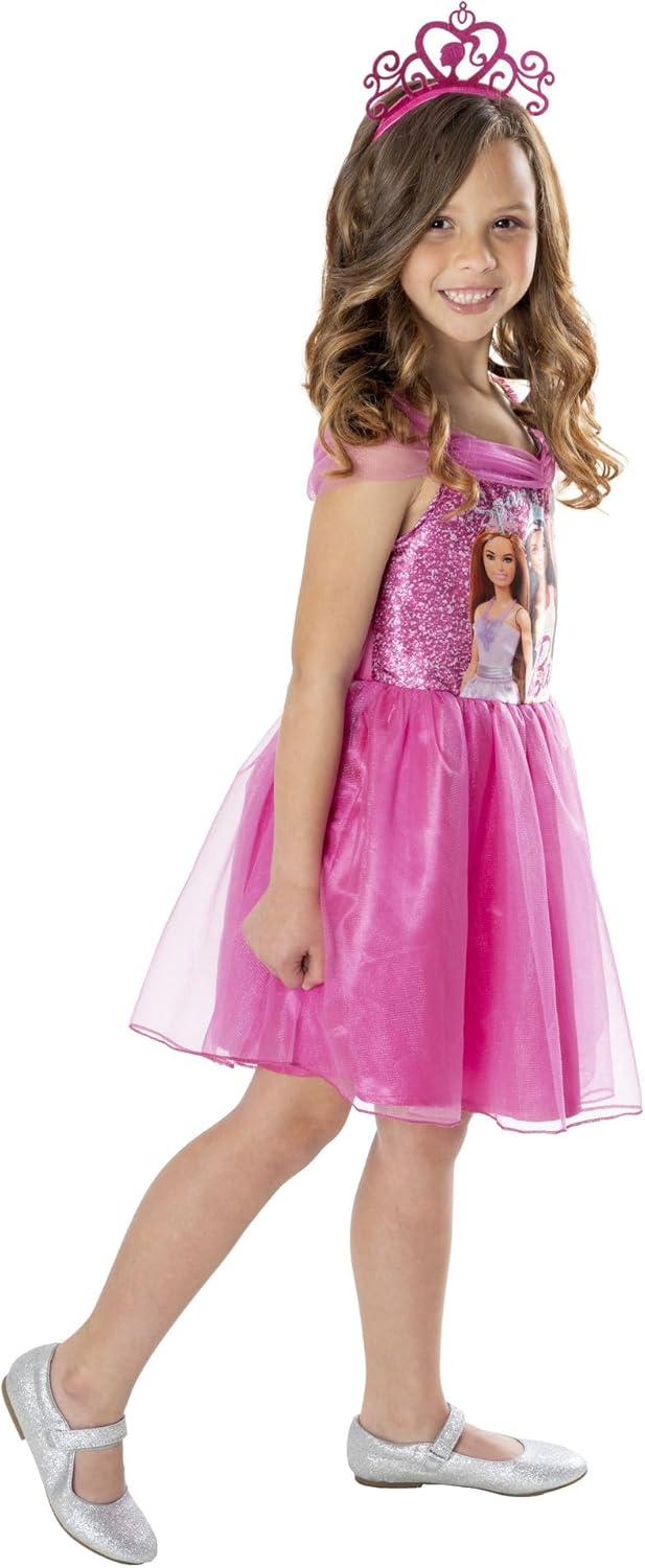 Costume Barbie princesse avec robe tutu rose et top imprimé Barbie – Image 2