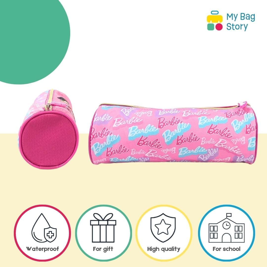Trousse Barbie rose 22 cm pour l'école – Image 3