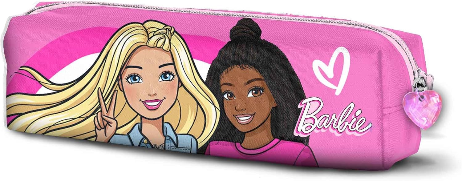 Trousse carrée Barbie Brave rose 21 x 7 cm