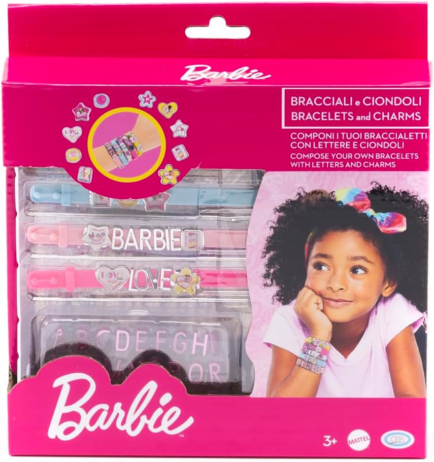 Barbie kit créatif de 5 bracelets avec pendentifs et lettres modulaires – Image 4