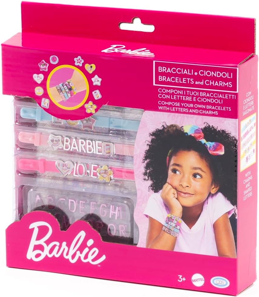 Barbie kit créatif de 5 bracelets avec pendentifs et lettres modulaires – Image 3