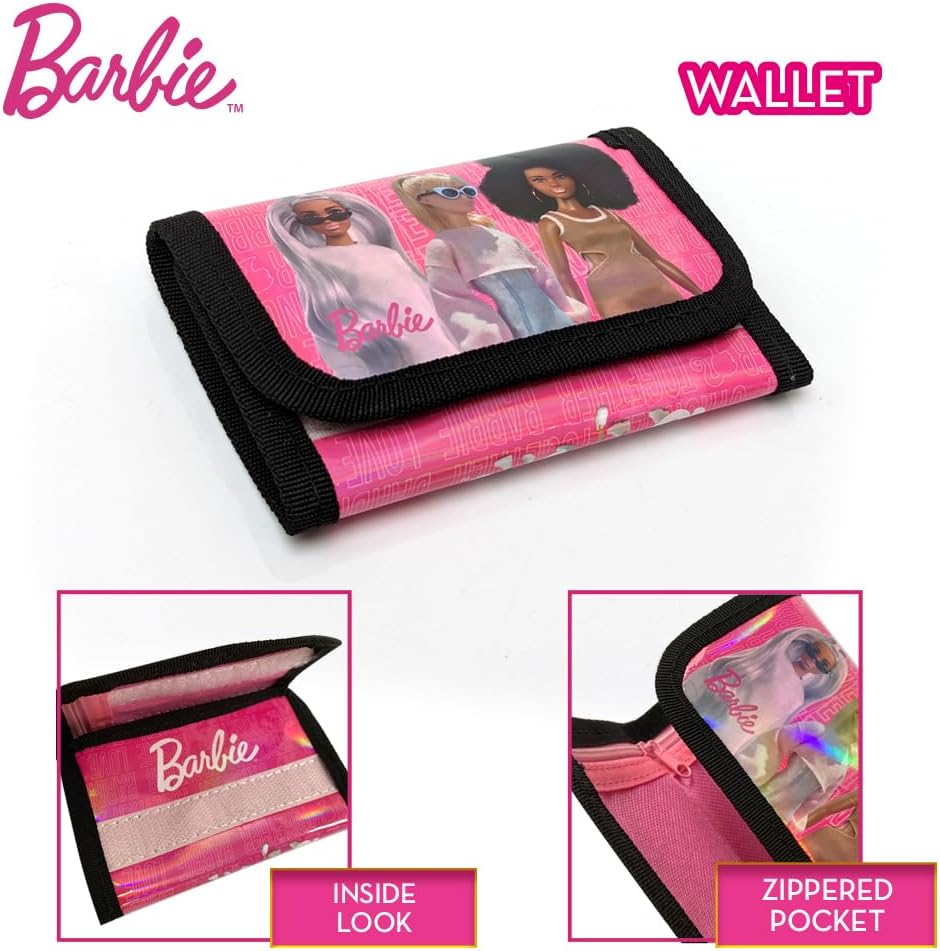 Barbie coffret mode avec montre LCD, lunettes de soleil et portefeuille 3 poupées – Image 6