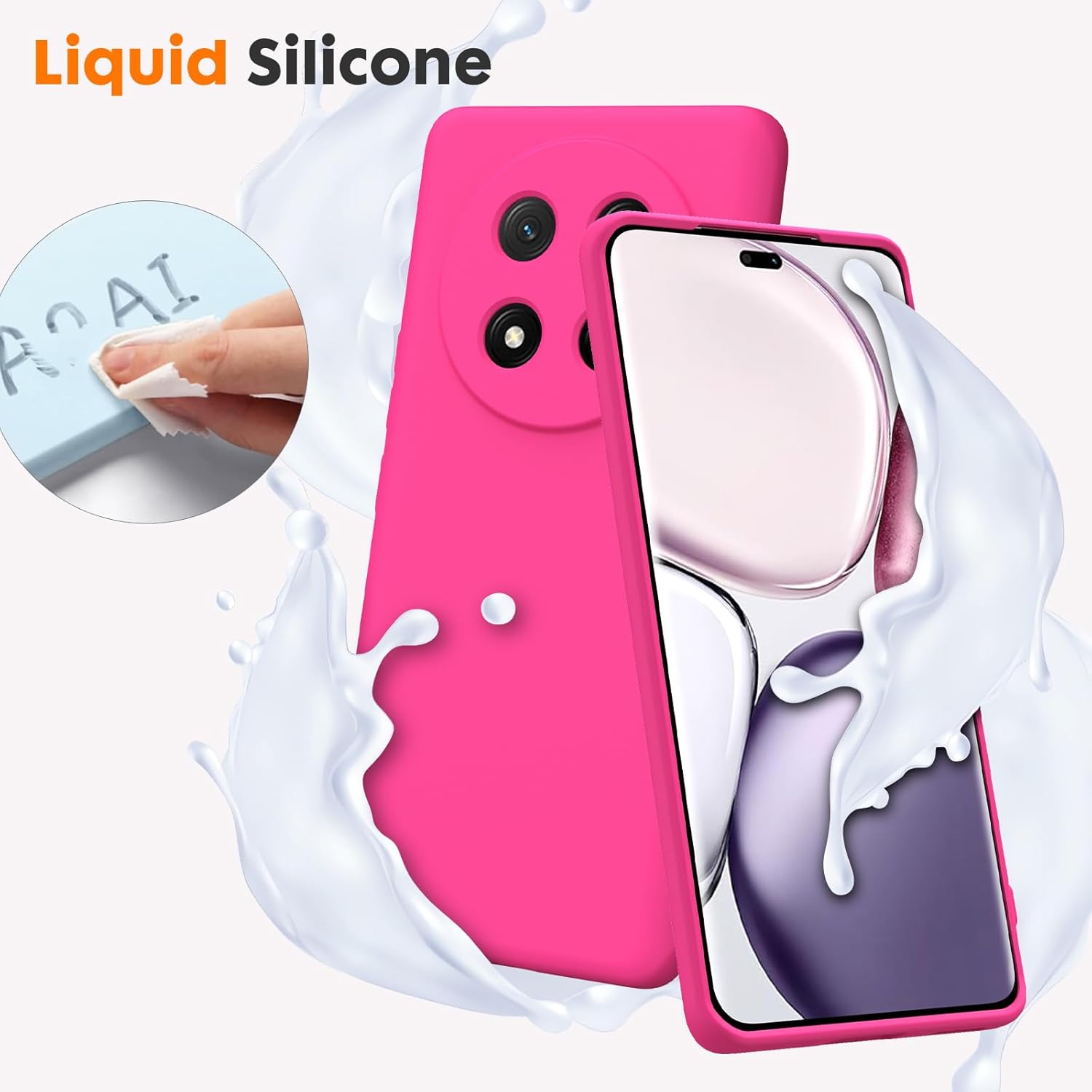 Coque Barbie Poudre en silicone liquide pour Honor Magic 7 Lite 5G – Image 2