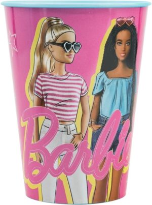Gobelet Barbie réutilisable en plastique sans BPA 260 ml pour enfant