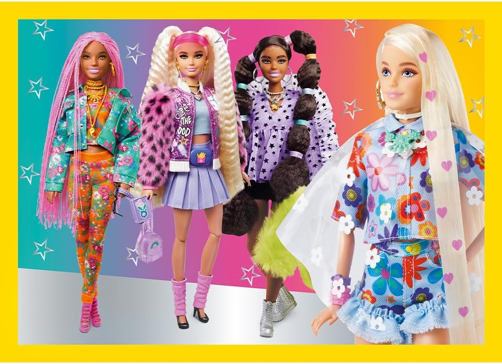 Barbie Le Monde Joyeux, coffret puzzles 4 en 1 de 35 à 70 pièces – Image 5