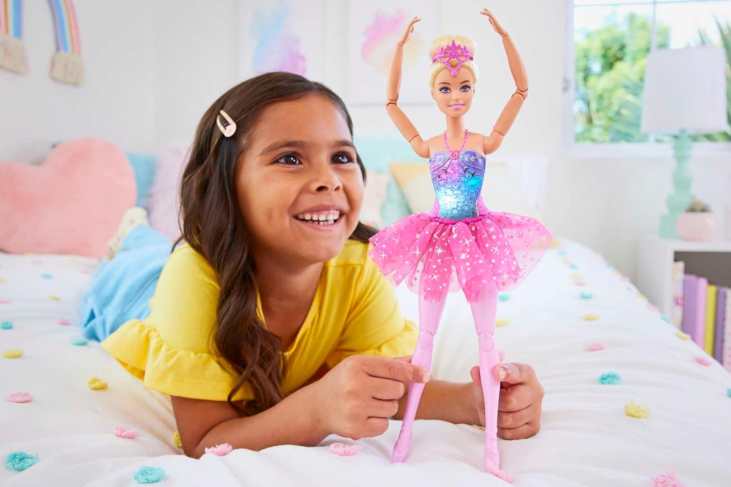 Barbie Dreamtopia poupée ballerine blonde lumineuse HLC25 – Image 2