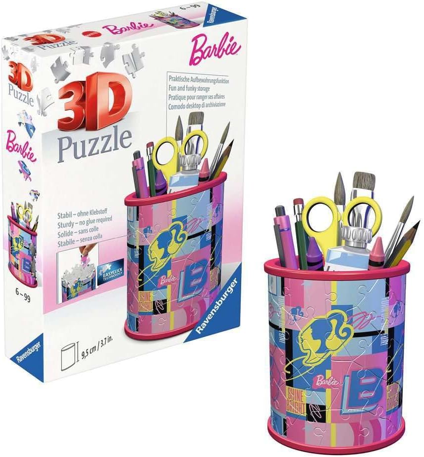 Puzzle 3D Barbie pot à crayons 54 pièces Ravensburger – Image 3
