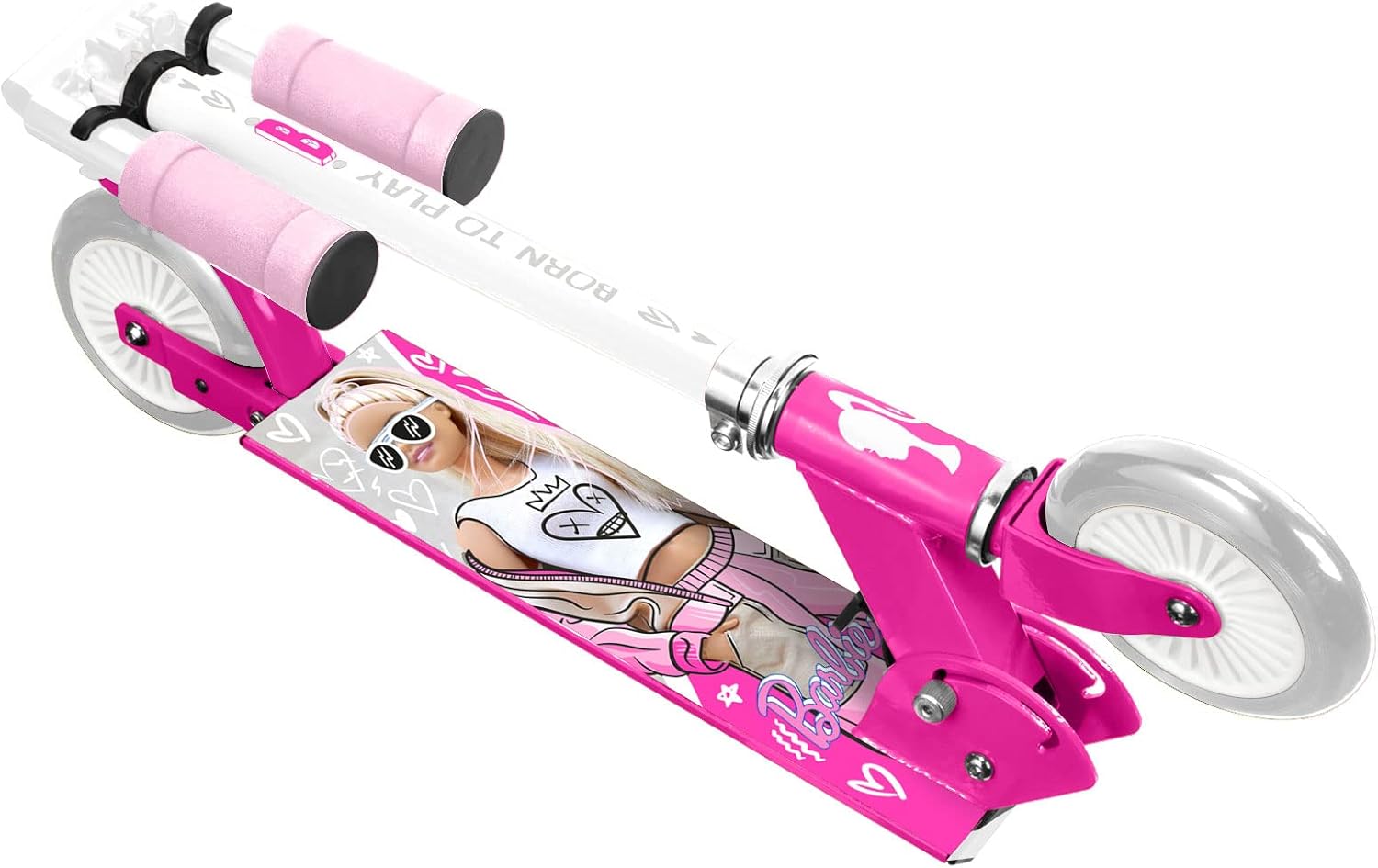 Trottinette Barbie pliable ABEC 5 à hauteur ajustable – Image 2