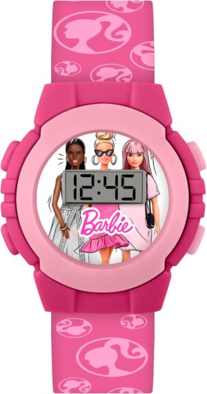 Montre numérique Barbie ronde rose modèle 4110