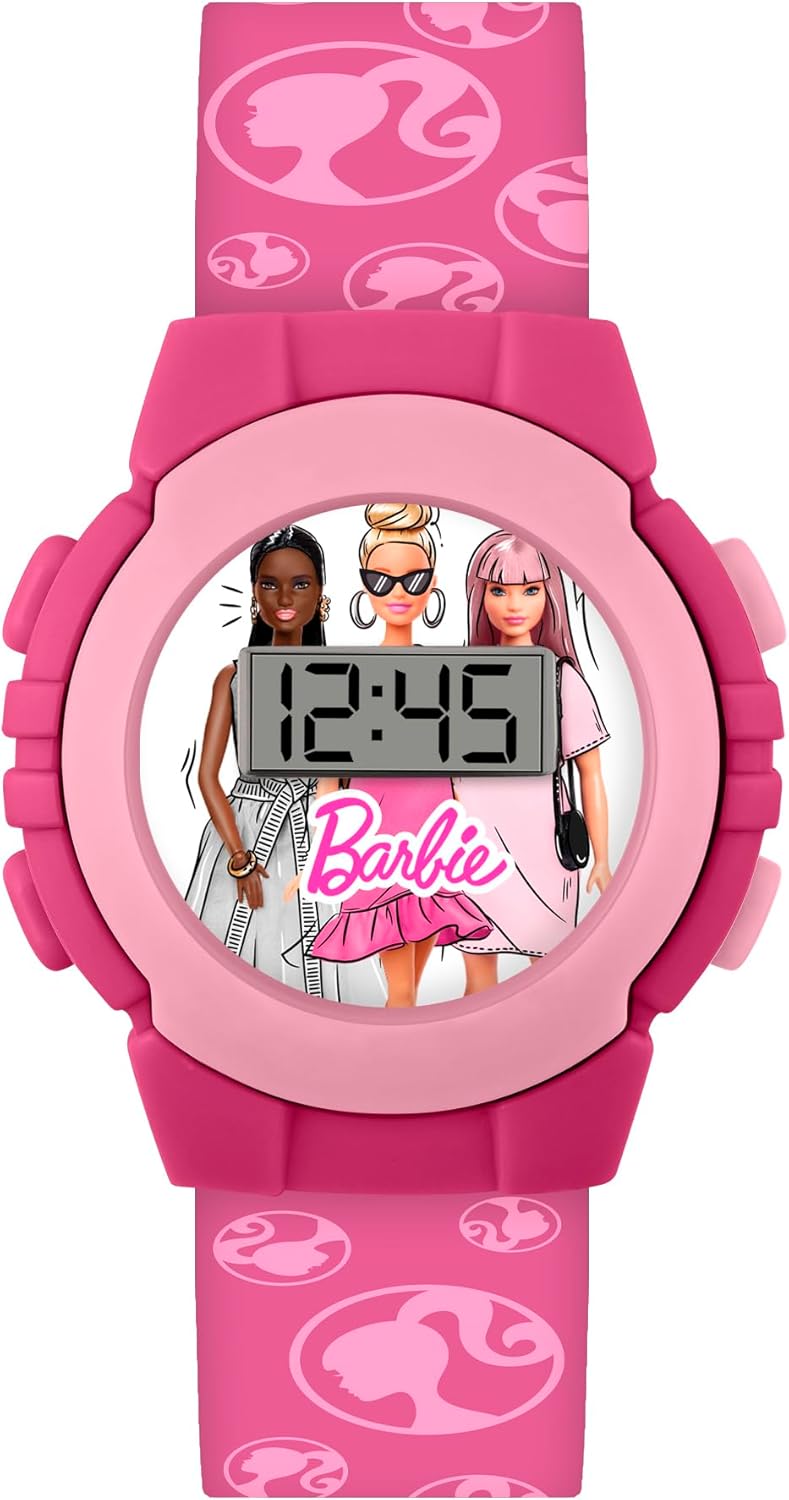 Montre numérique Barbie ronde rose modèle 4110