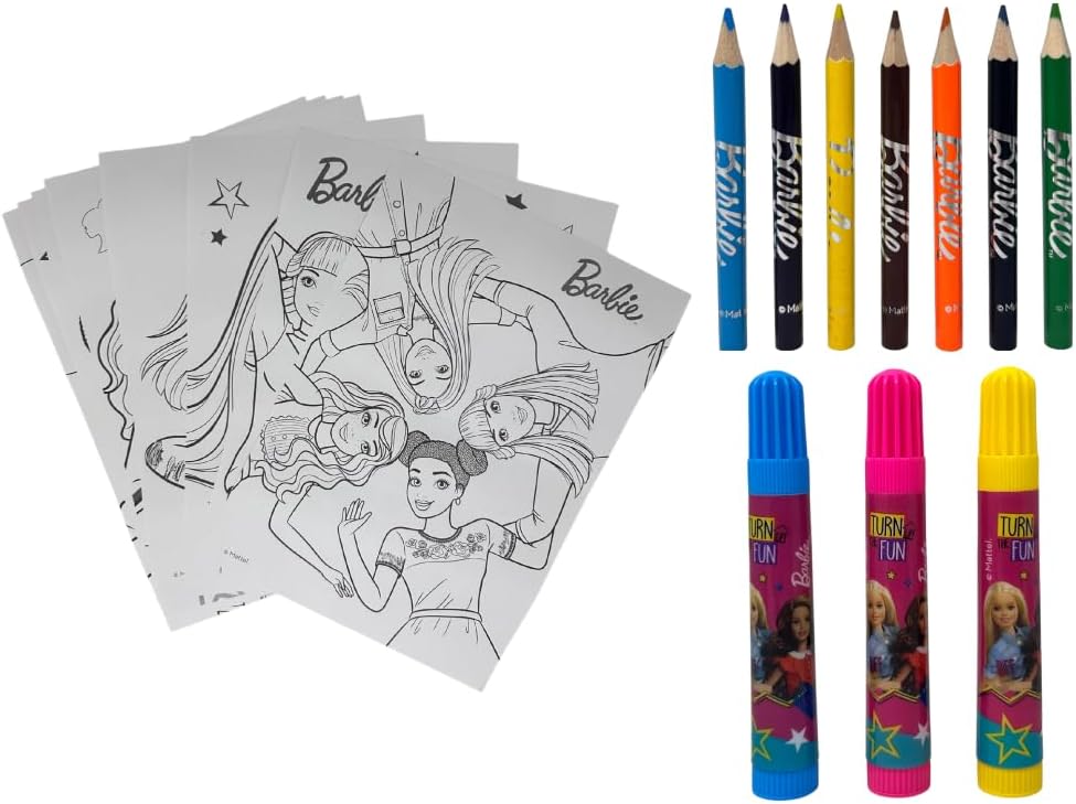 Cube créatif Barbie avec papeterie 25 pièces – Image 3