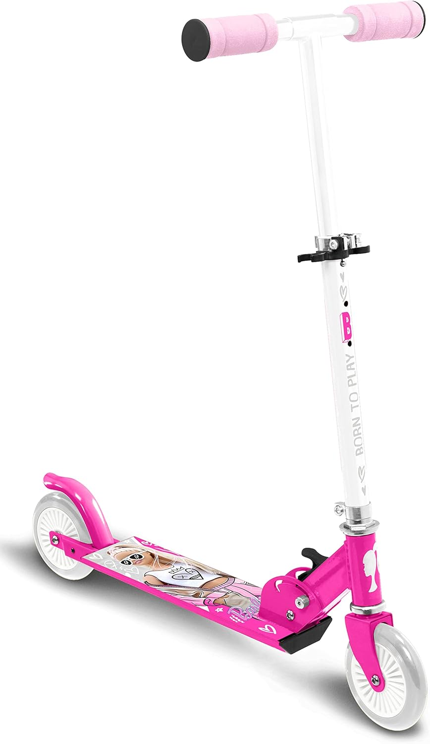 Trottinette Barbie pliable ABEC 5 à hauteur ajustable